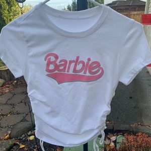 Barbie side scrunch top